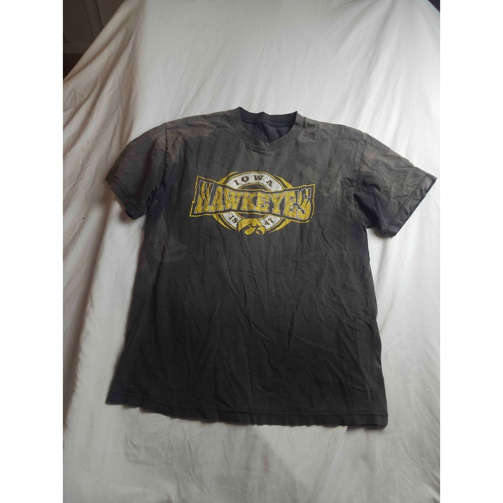 NCAA Iowa Hawkeyes Shirt Mens Large Black Team‎ Logo Graphic Print CI Sport